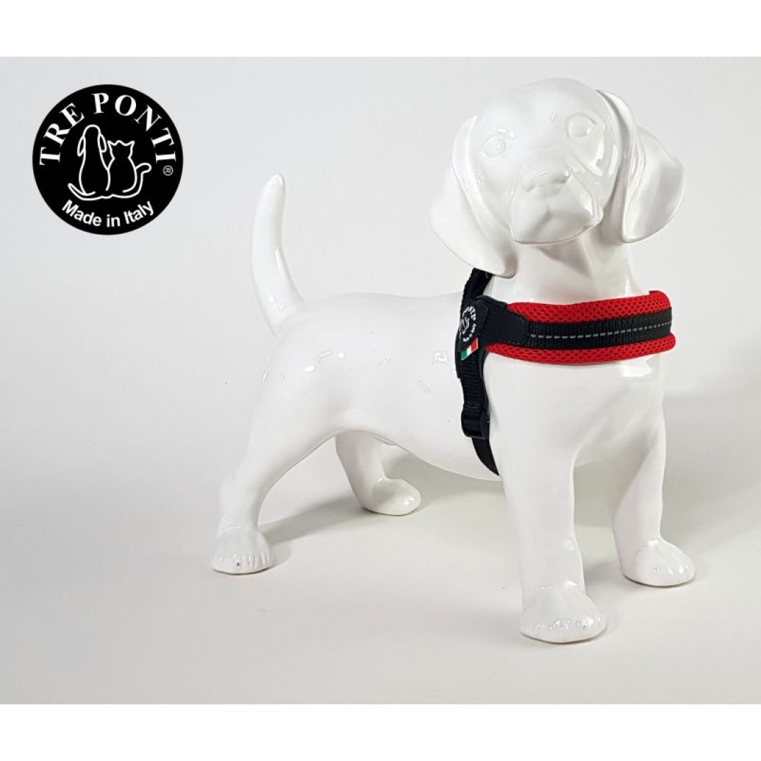 Tre Ponti Fibbia verstelbaar mesh rood