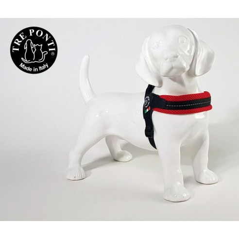 Tre Ponti Fibbia verstelbaar mesh - basic rood