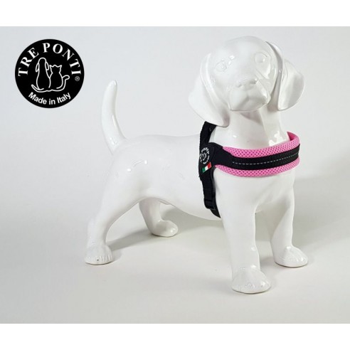 Tre ponti Fibbia Verstelbaar Mesh - pastel roze