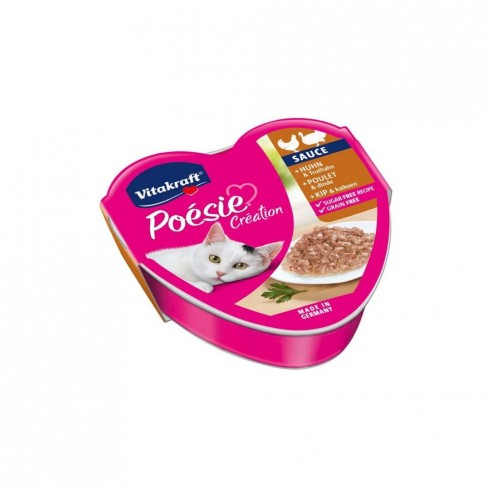 Vitakraft Poesie Creation Kip Kalkoen in Saus